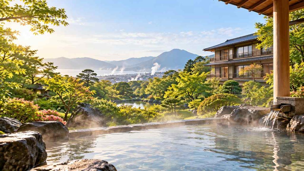 ホテル白菊の楠湯殿と露天風呂