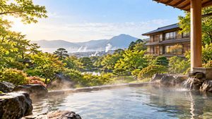 ホテル白菊の楠湯殿と露天風呂