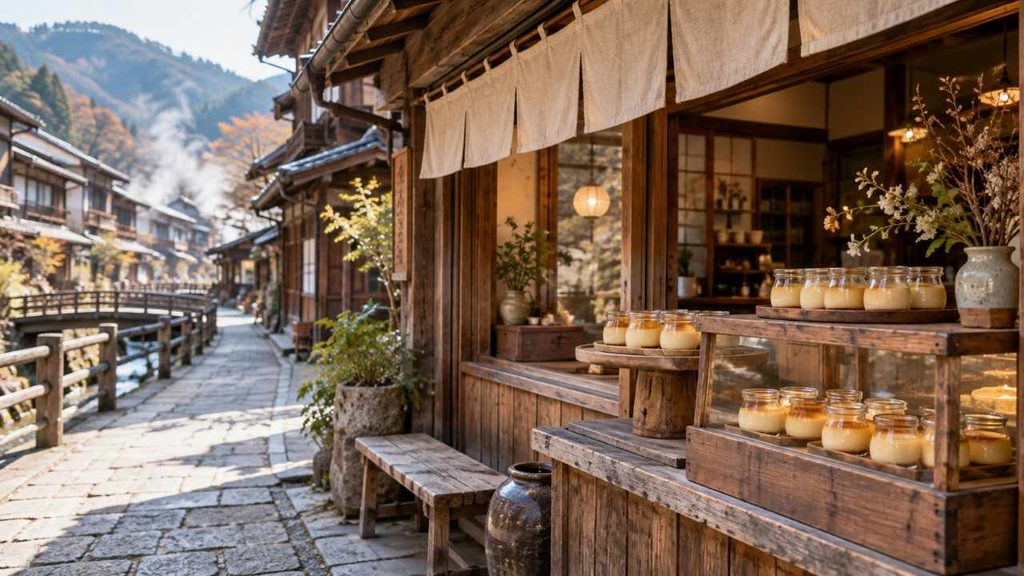 大分県別府市明礬温泉の岡本屋売店