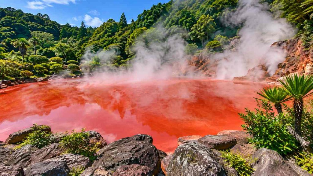 別府地獄めぐりの人気ランキングで紹介する血の池地獄